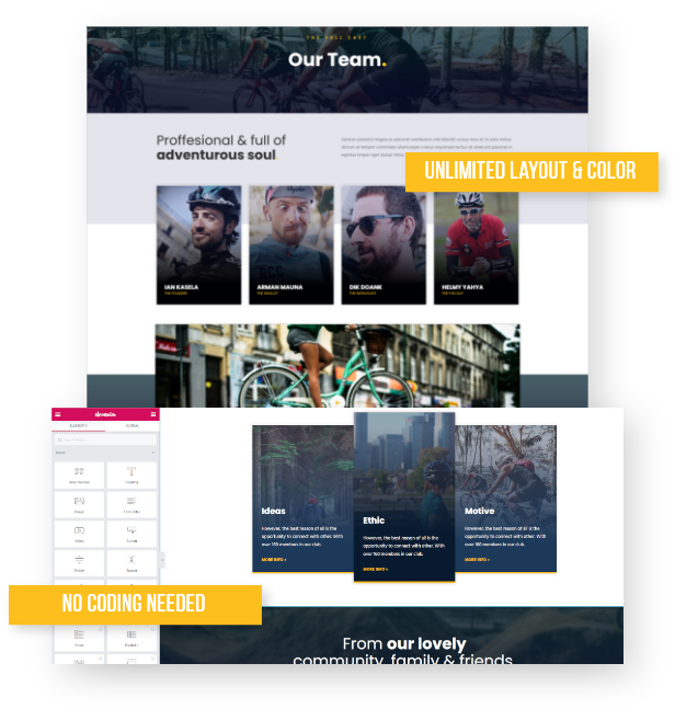 Zapedah - Cycling Club WordPress Theme